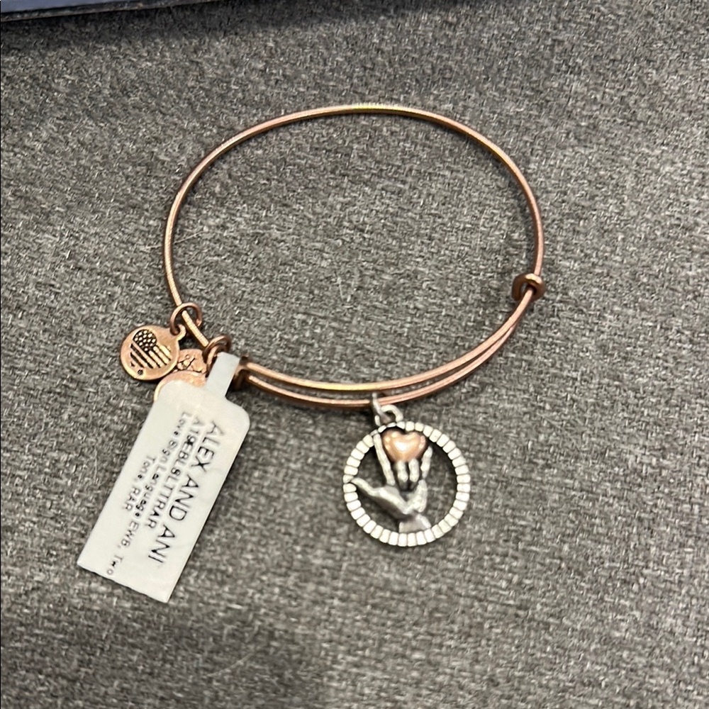 Alex and Ani Two-Tone Charm Bracelet
